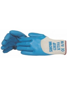 Handschuh Showa Grip grau-blau