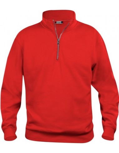 Sweatshirt Basic Zip-Kragen